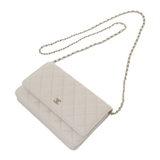 Chanel Grey Caviar Leather Wallet premium replica - image 2