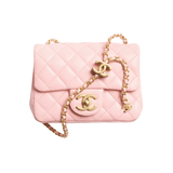 Chanel Mini Flap Pink Lambskin Leather With Gold-Tone Hardware. Bag – Gold Tone premium replica - image 1