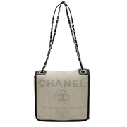 Chanel Deauville Pm Shoulder Canvas Leather Bag premium replica - image 1