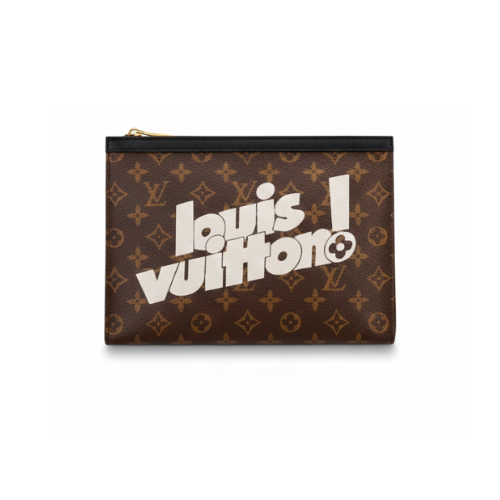 Louis Vuitton Leather Graphic Logo Wallet premium replica - image 1