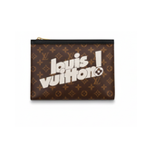 Louis Vuitton Leather Graphic Logo Wallet premium replica - image 1