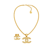 Chanel Vintage Alhambra Diamond Set Yellow Gold Jewelry premium replica - image 1