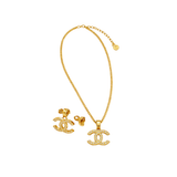 Chanel Vintage Alhambra Diamond Set Yellow Gold Jewelry premium replica - image 2