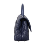 Chanel Coco Handle Mini Navy Blue Caviar Leather Bag premium replica - image 3