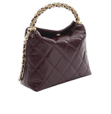 Chanel Hobo Deep Burgundy Quilted Leather Gold-Tone Hardware Bag – Gold Tone premium replica - image 2