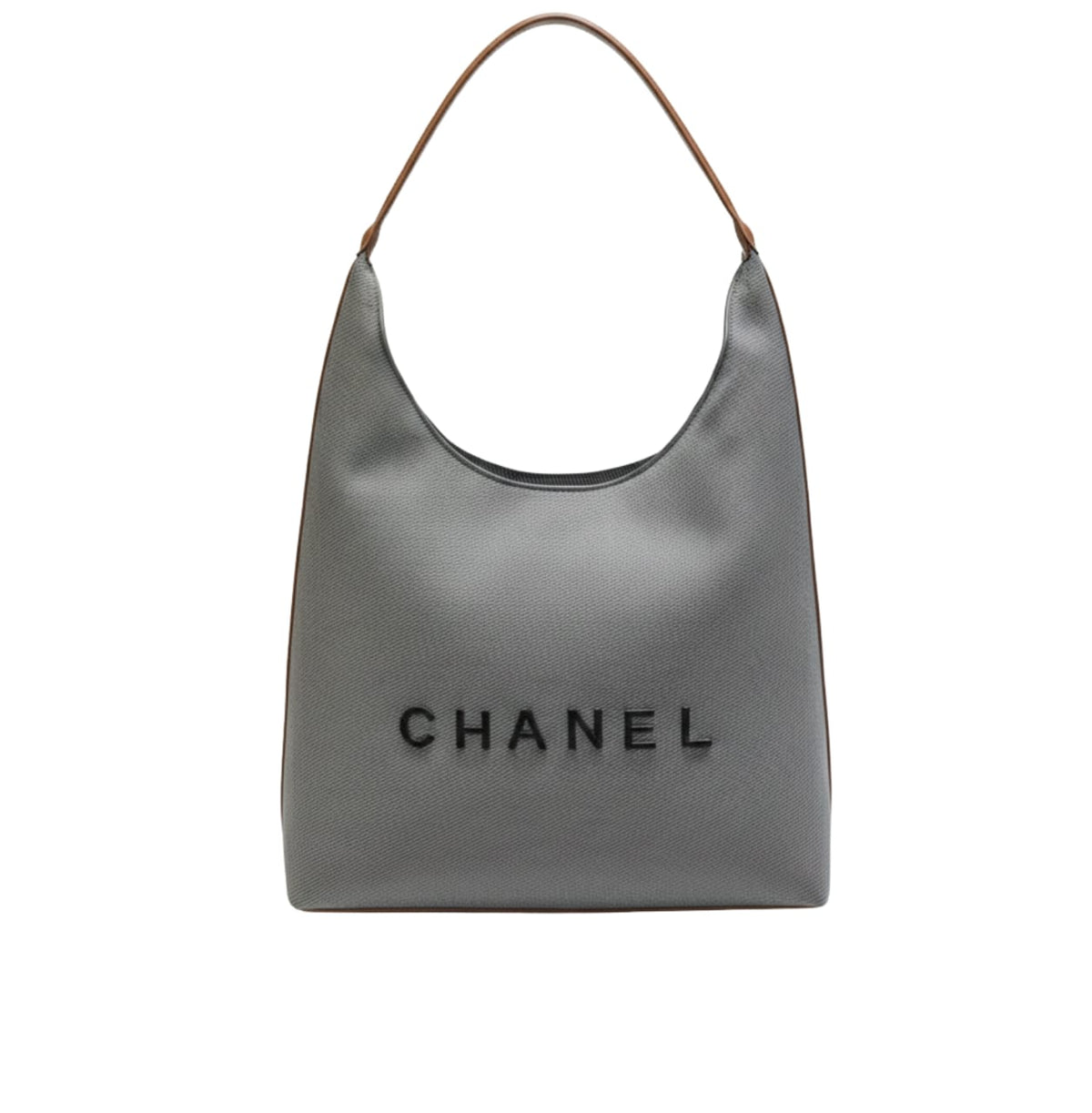 Chanel Deauville Canvas Tote Brown Leather Bag premium replica - image 1