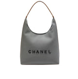 Chanel Deauville Canvas Tote Brown Leather Bag premium replica - image 1