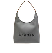 Chanel Deauville Canvas Tote Brown Leather Bag premium replica - image 1