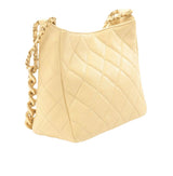 Chanel Small Matelasse Hobo Light Yellow Lambskin Bag premium replica - image 2