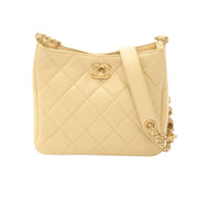 Chanel Small Matelasse Hobo Light Yellow Lambskin Bag premium replica - image 1