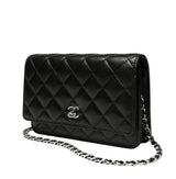 Chanel Classic On Chain Black Leather Wallet premium replica - image 3