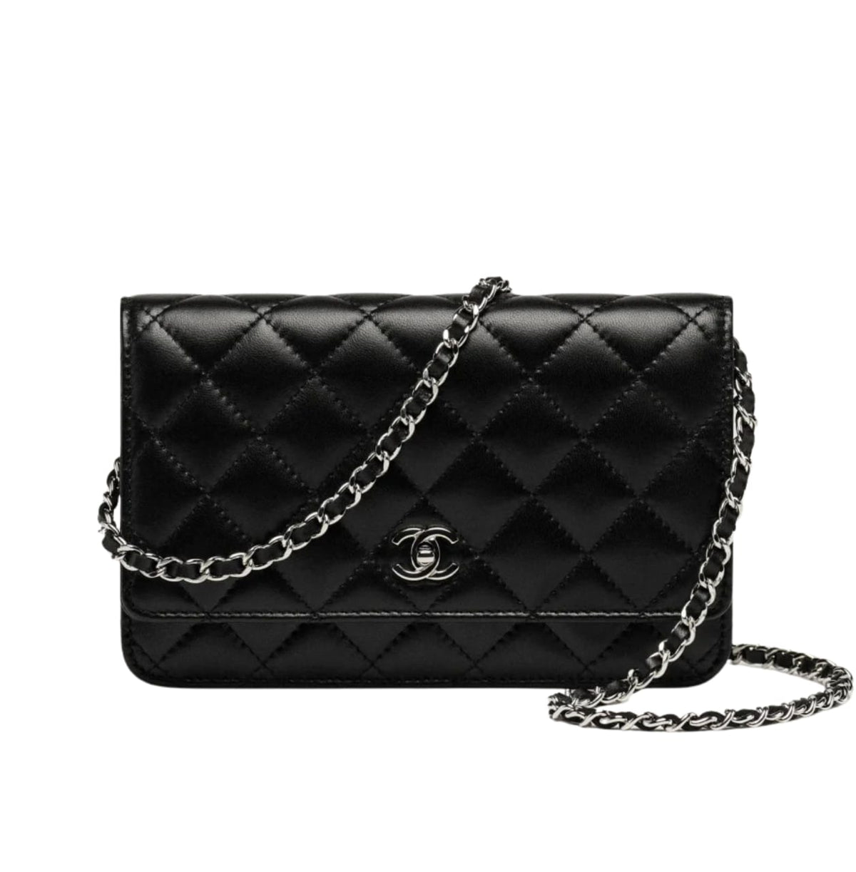 Chanel Classic On Chain Black Leather Wallet premium replica - image 1