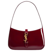 YSL Bag Le 5 À 7 Mini Patent-Leather Shoulder Dark Red Bag premium replica - image 1