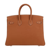 Hermès Birkin 25 Gold Togo Leather Palladium Hardware Bag premium replica - image 3