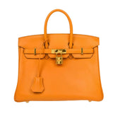 Hermès Birkin 25 Mango Epsom Leather Gold Hardware Bag premium replica - image 1