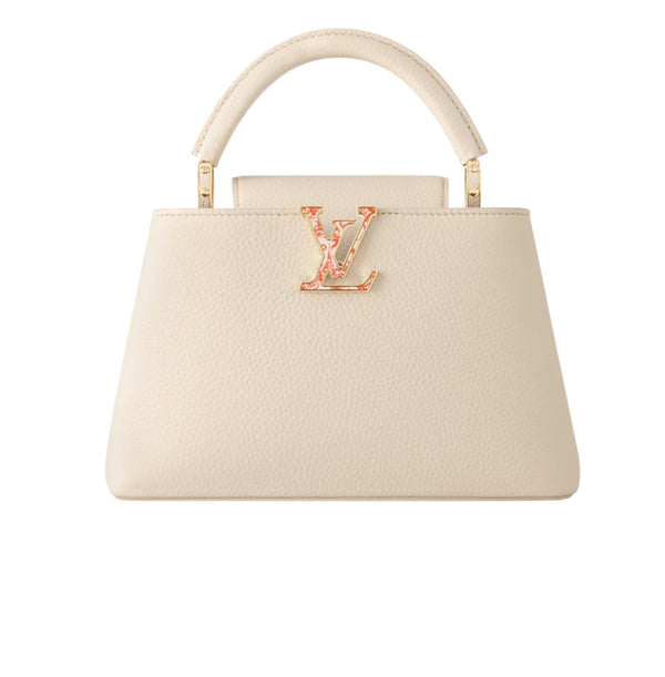 Louis Vuitton Capucines Nano Cream Taurillon Leather Cap