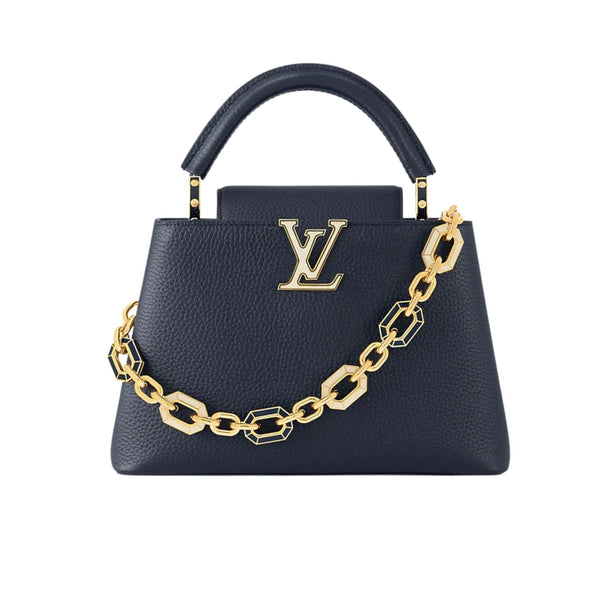 Louis Vuitton Capucines Bb Navy Blue Taurillon Leather Cap