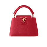 Louis Vuitton Capucines Mini Scarlet Red Taurillon Leather Cap premium replica - image 1
