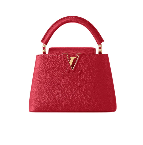 Louis Vuitton Capucines Mini Scarlet Red Taurillon Leather Cap