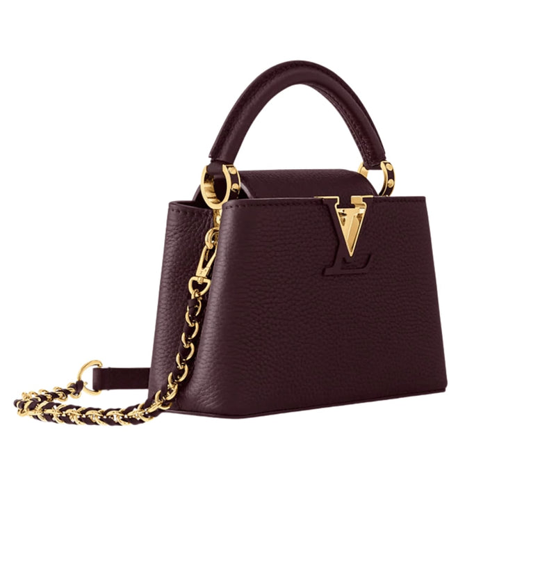 Louis Vuitton Capucines Mini Wine Red Taurillon Leather Cap premium replica - image 2