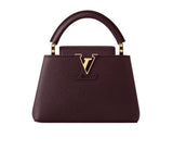 Louis Vuitton Capucines Mini Wine Red Taurillon Leather Cap premium replica - image 1