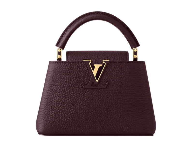 Louis Vuitton Capucines Mini Wine Red Taurillon Leather Cap premium replica - image 1