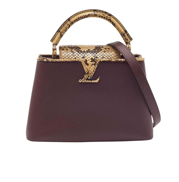 Louis Vuitton Capucines Bb Grained Taurillon Leather Cap