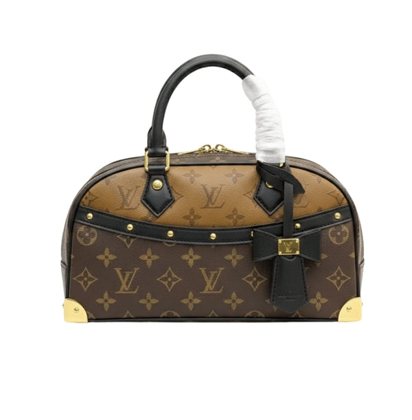Louis Vuitton Brown Monogram Petite Malle Souple Bag