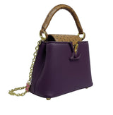 Louis Vuitton Capucines Purple Taurillon Leather Cap premium replica - image 2