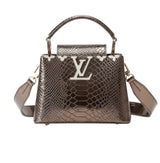 Louis Vuitton Capucines Metallic Python Cap premium replica - image 1