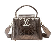 Louis Vuitton Capucines Metallic Python Cap premium replica - image 1