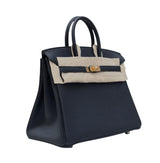 Hermès Birkin 25 Noir Togo Leather Gold Hardware Bag – Black premium replica - image 3