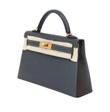 Hermès Mini Kelly Ii Sellier Dark Grey Epsom Leather Bag premium replica - image 3