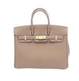 Hermès Birkin 25 Etoupe Togo Leather Gold Hardware Bag premium replica - image 1