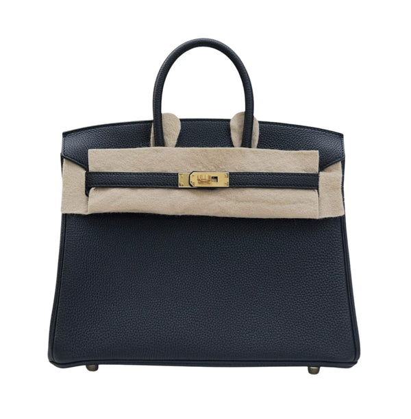 Hermès Birkin 25 Noir Togo Leather Gold Hardware Bag – Black
