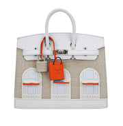 Hermès Birkin 20 Sellier Neige Faubourg Bag premium replica - image 1
