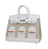 Hermès Birkin 20 Sellier Neige Faubourg Bag premium replica - image 2