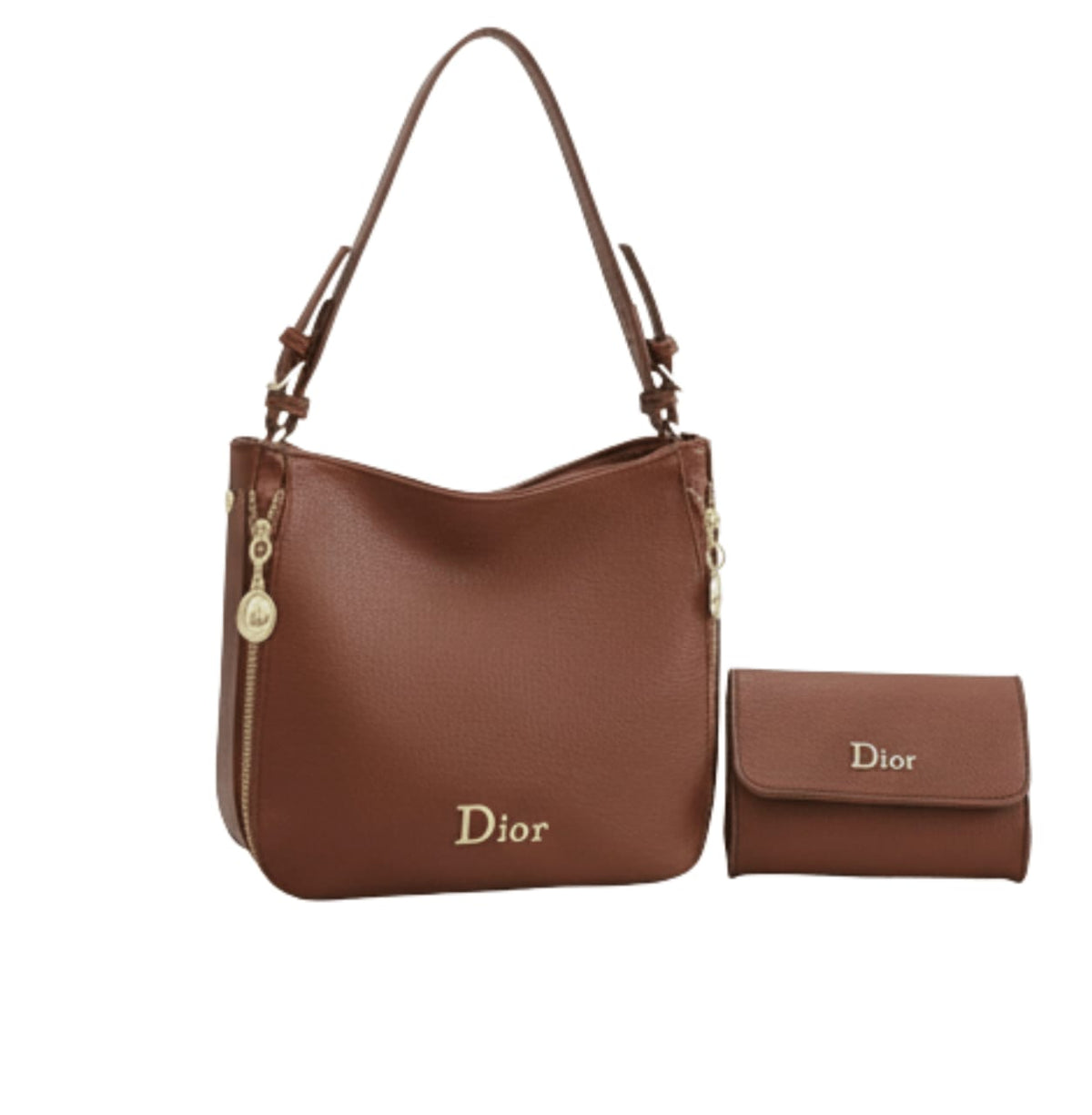 Dior D-Journey In Brown Leather Bag premium replica - image 1