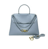 Bottega Veneta Ciao Top Handle Light Blue Leather Bag premium replica - image 1
