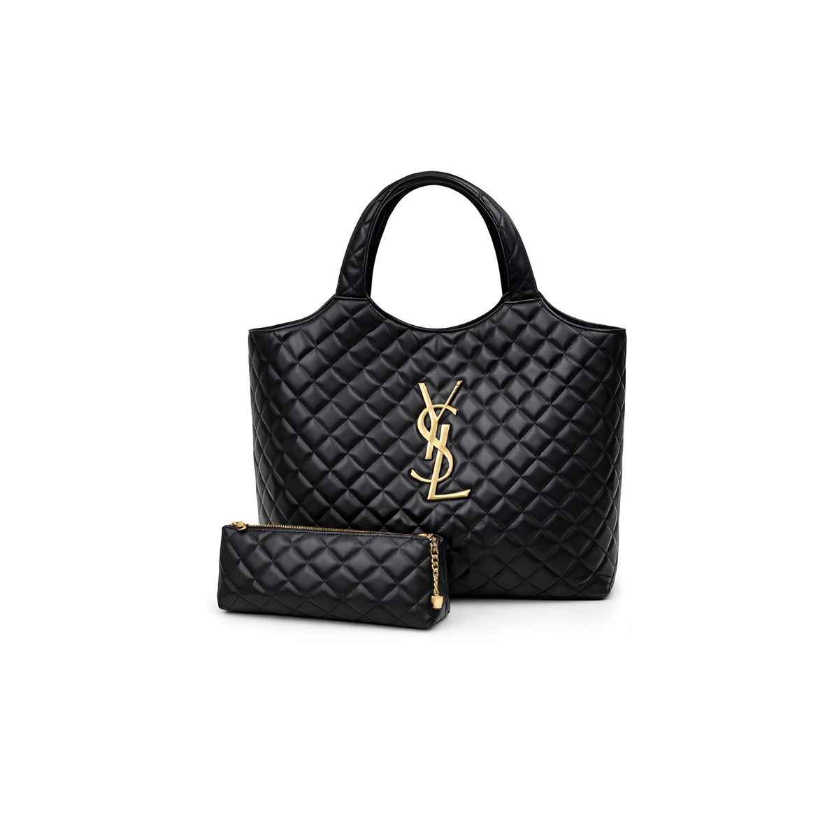 YSL Bag Icare Maxi Quilted Black Bag premium replica - image 1