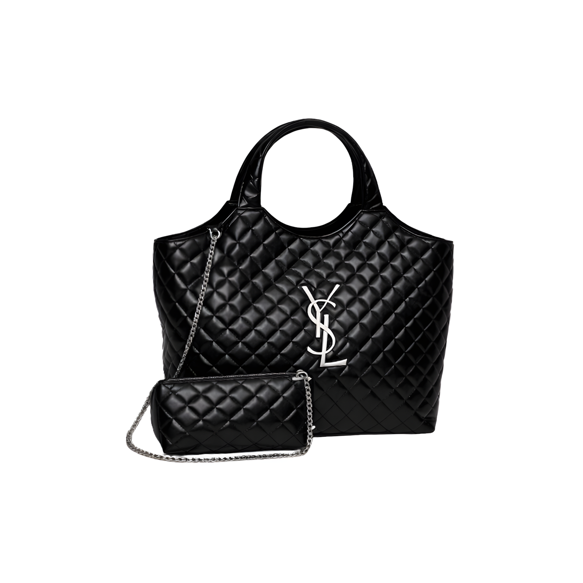 YSL Bag Icare Maxi Quilted Lambskin Black Bag premium replica - image 1