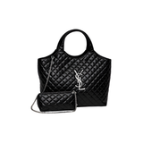 YSL Bag Icare Maxi Quilted Lambskin Black Bag premium replica - image 1