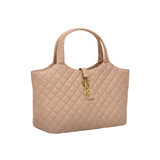 YSL Bag Icare Maxi Quilted Suede Beige Bag premium replica - image 3
