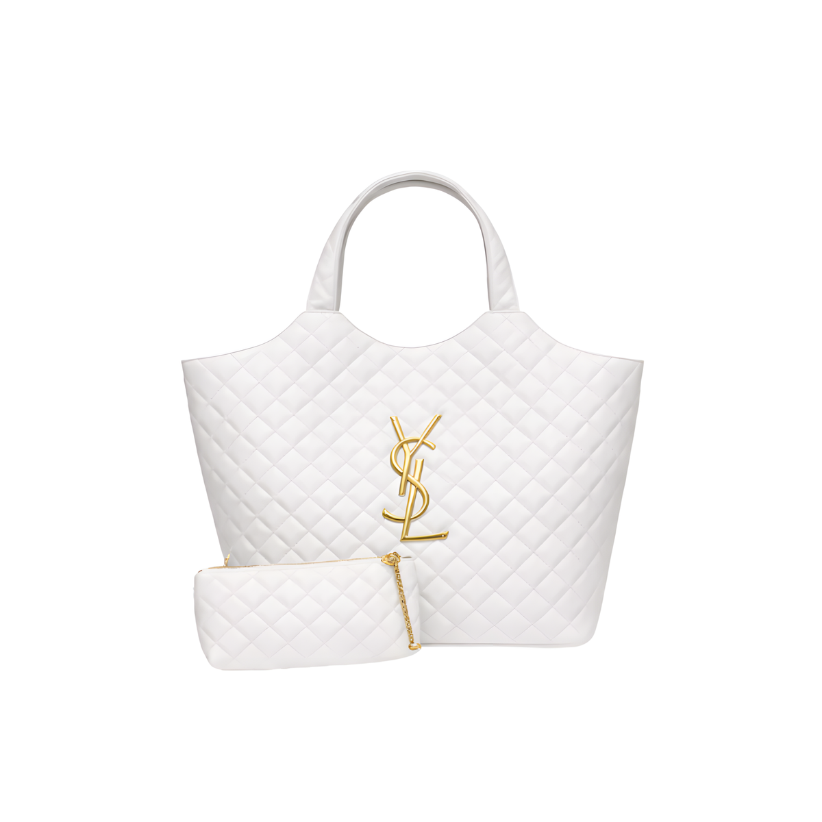 YSL Bag Icare Maxi White Lambskin Bag premium replica - image 1