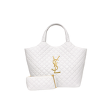 YSL Bag Icare Maxi White Lambskin Bag premium replica - image 1