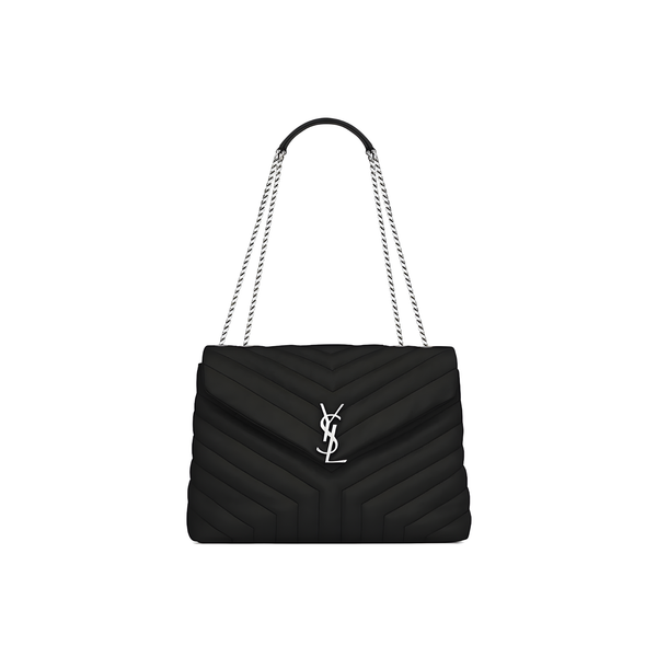 YSL Bag Loulou Black Silver Bag