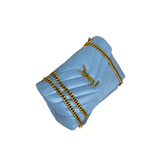 YSL Bag Loulou Matelassé Bleu Leather Bag premium replica - image 2