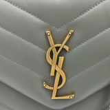 YSL Bag Loulou Grey-Golden Bag premium replica - image 3