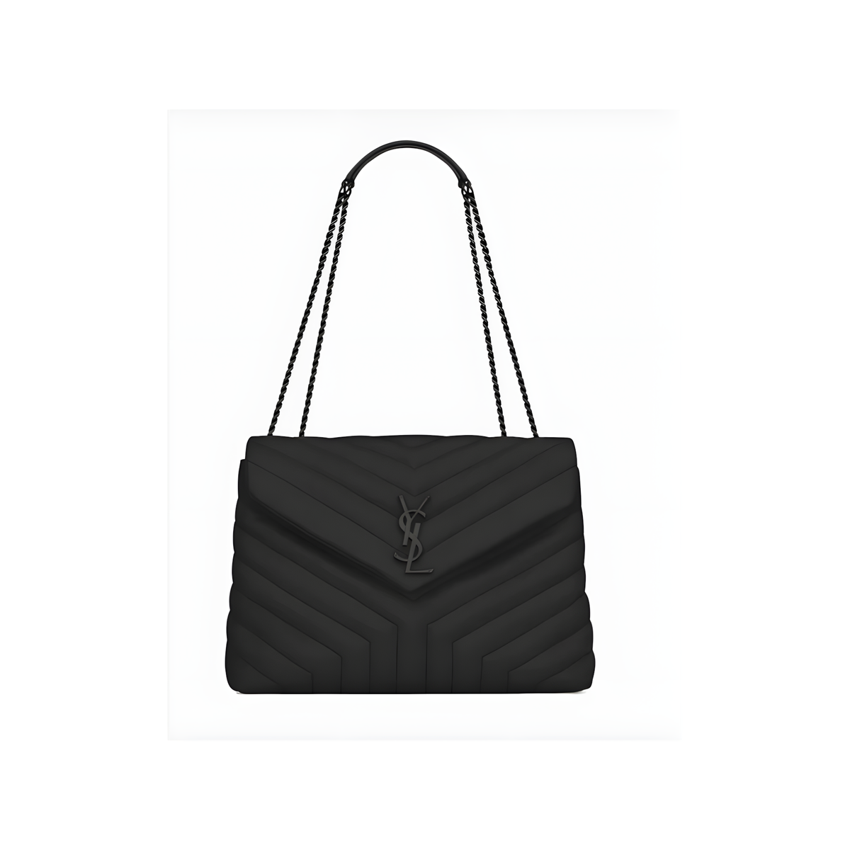 YSL Bag Loulou Grey Black Bag premium replica - image 1