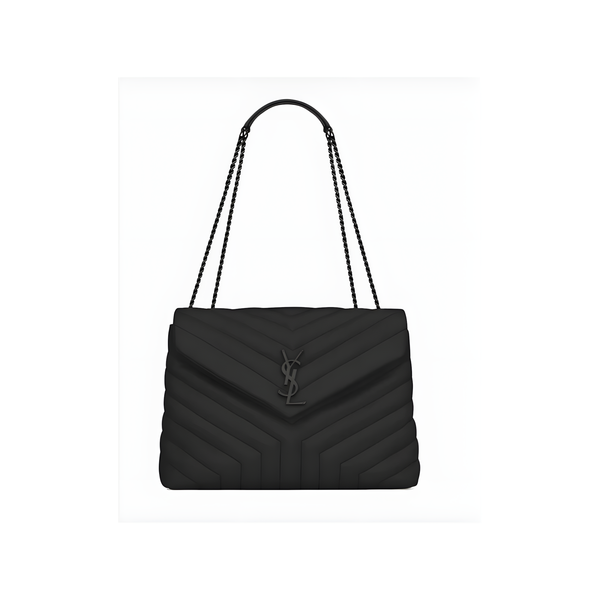 YSL Bag Loulou Grey Black Bag